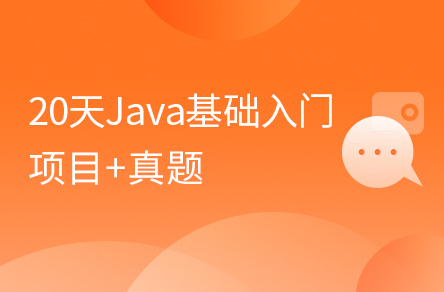 20天Java入门基础视频教程（含Java项目和Java真题）